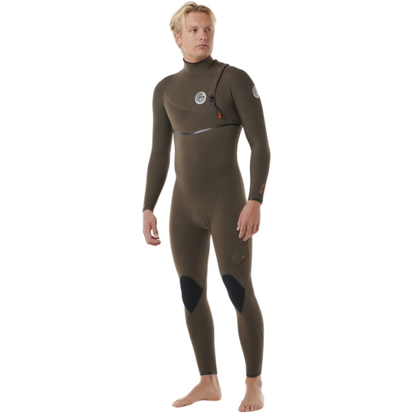 2025 Rip Curl Hommes Flashbomb Pro 4/3mm Zip Free Combinaison Néoprène 14NMFS - Deep Rock